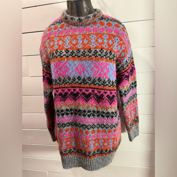 💖 ZARA – Colorful Jacquard Knit Sweater – Size S/M - Picture 9 of 11